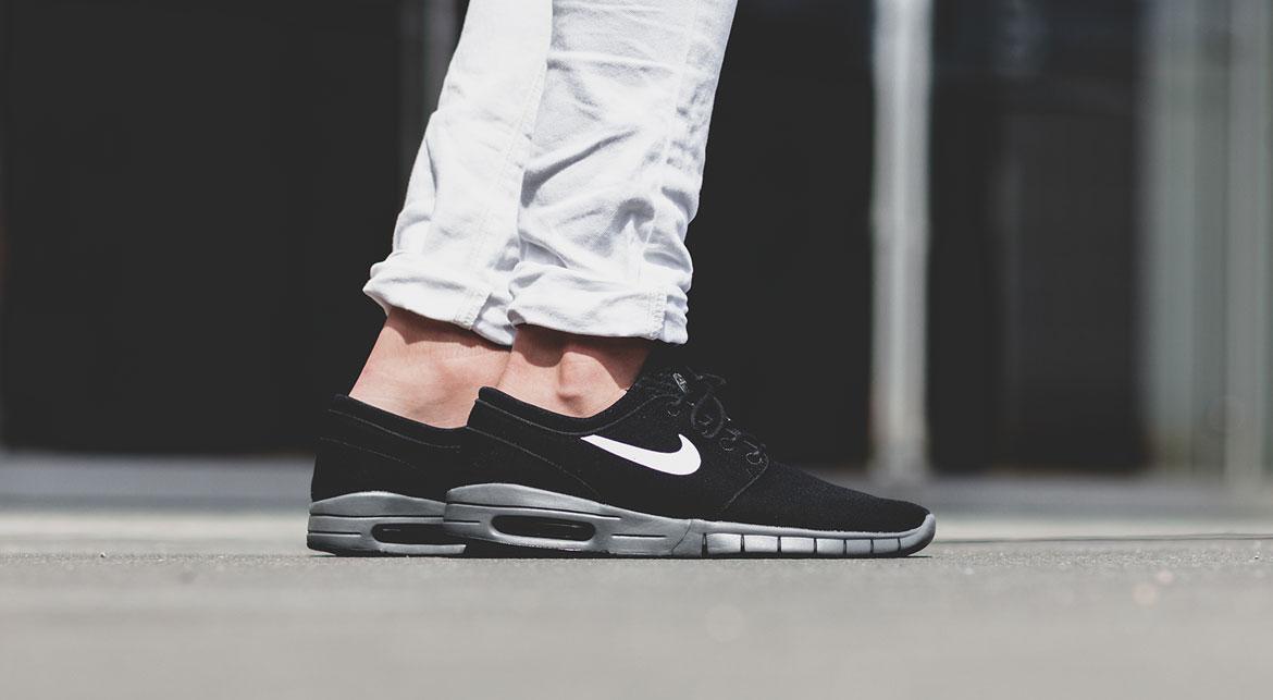 Nike sb stefan janoski max dark grey/white/black hotsell